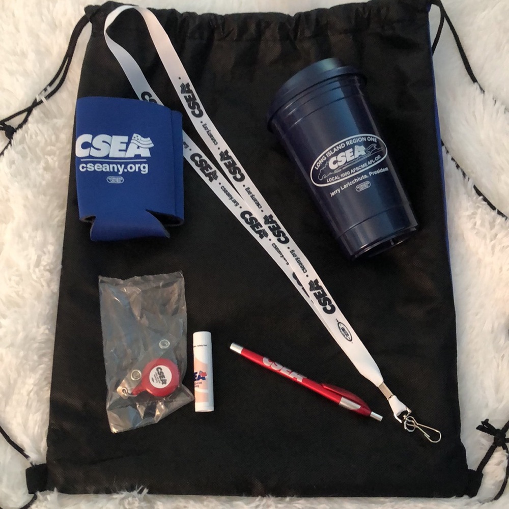 CSEA Gift Bag Set 7 Pieces NWT Backpack, Pen, Beeswax Lip Balm, Lanyard, Cup Etc - Picture 2 of 12